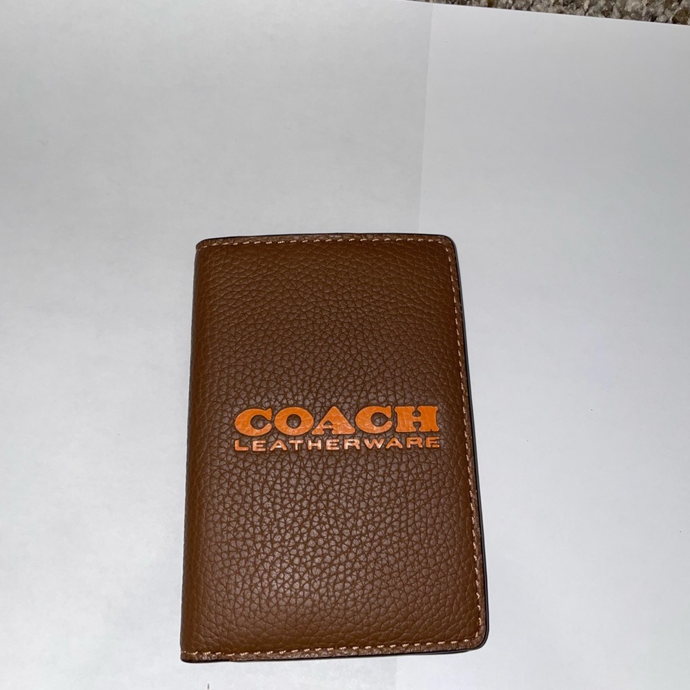 Coach Brown Leather Money Clip